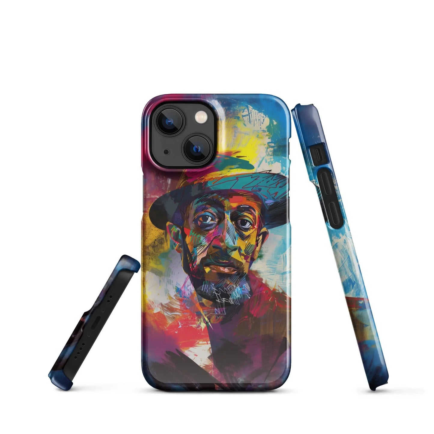 Art phone case for iPhone Man in the Hat - Unniit.com