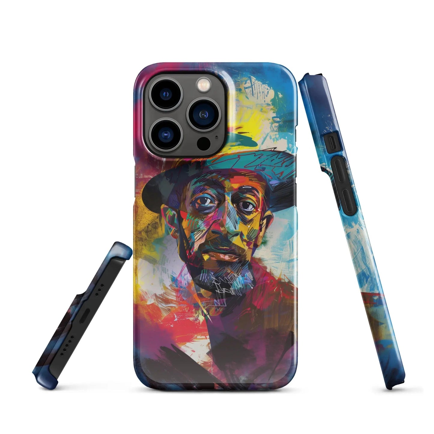 Art phone case for iPhone Man in the Hat - Unniit.com