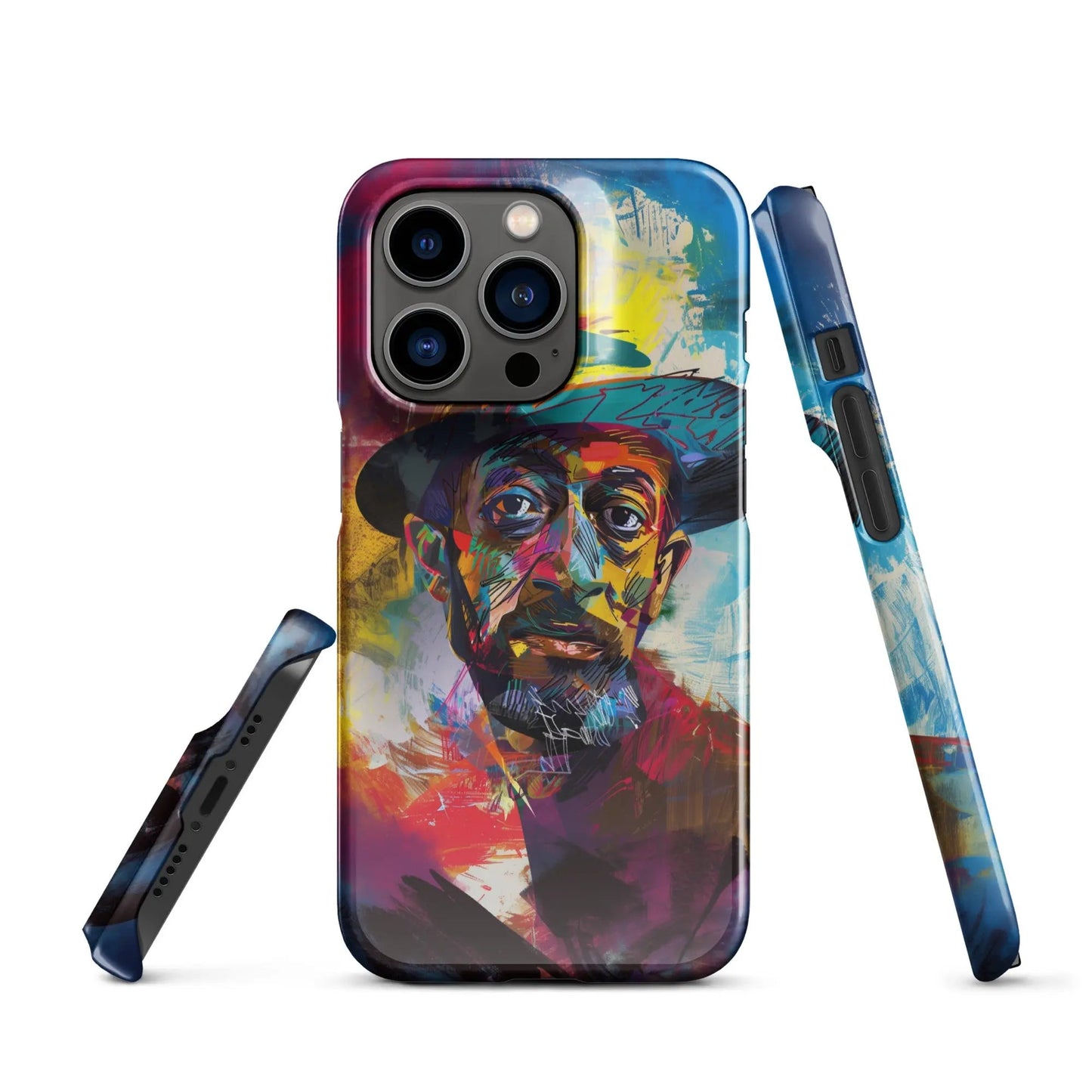 Art phone case for iPhone Man in the Hat - Unniit.com