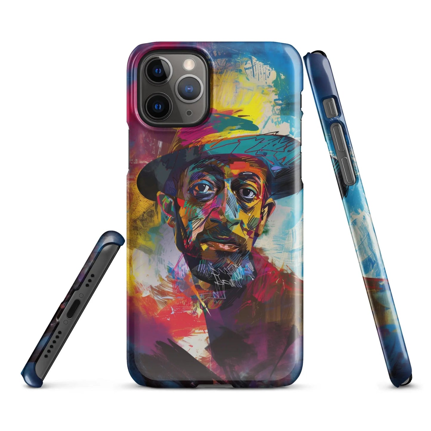 Art phone case for iPhone Man in the Hat - Unniit.com