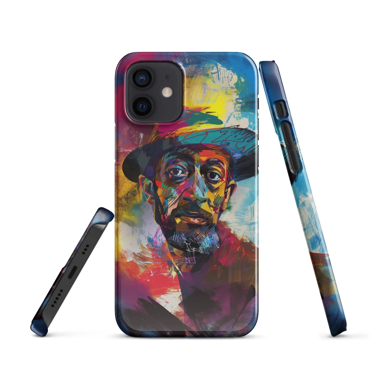 Art phone case for iPhone Man in the Hat - Unniit.com