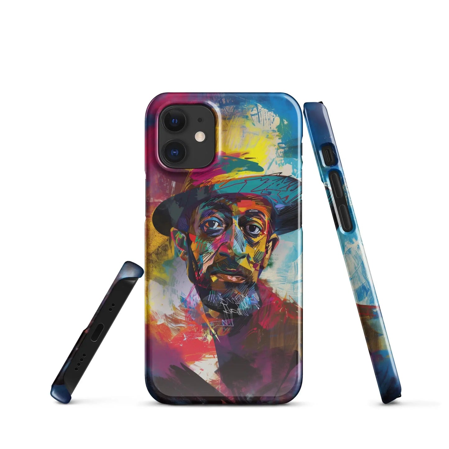 Art phone case for iPhone Man in the Hat - Unniit.com