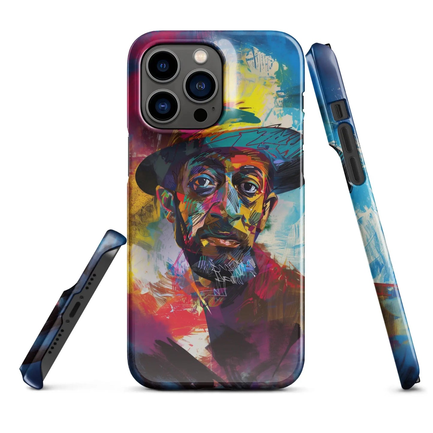 Art phone case for iPhone Man in the Hat - Unniit.com