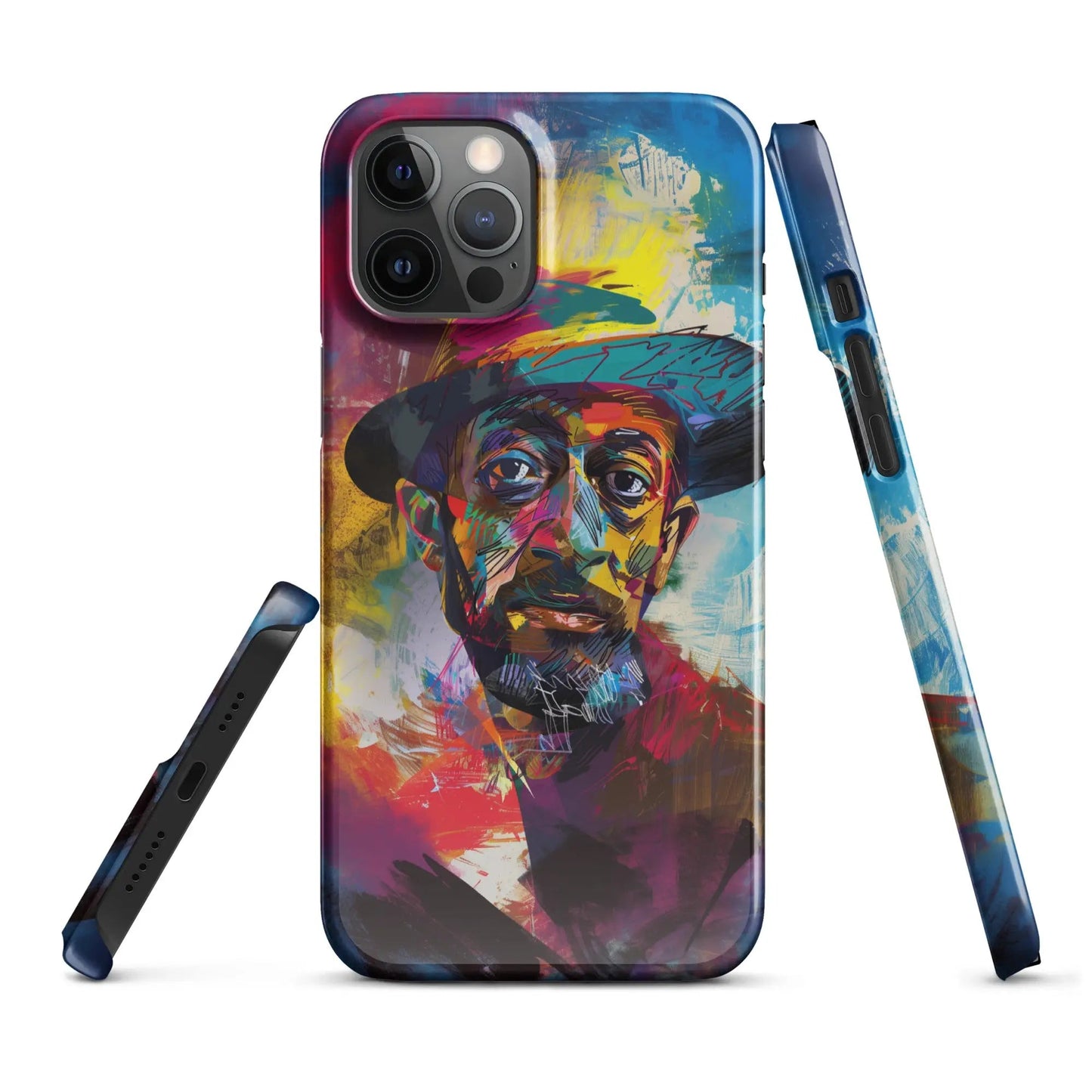 Art phone case for iPhone Man in the Hat - Unniit.com