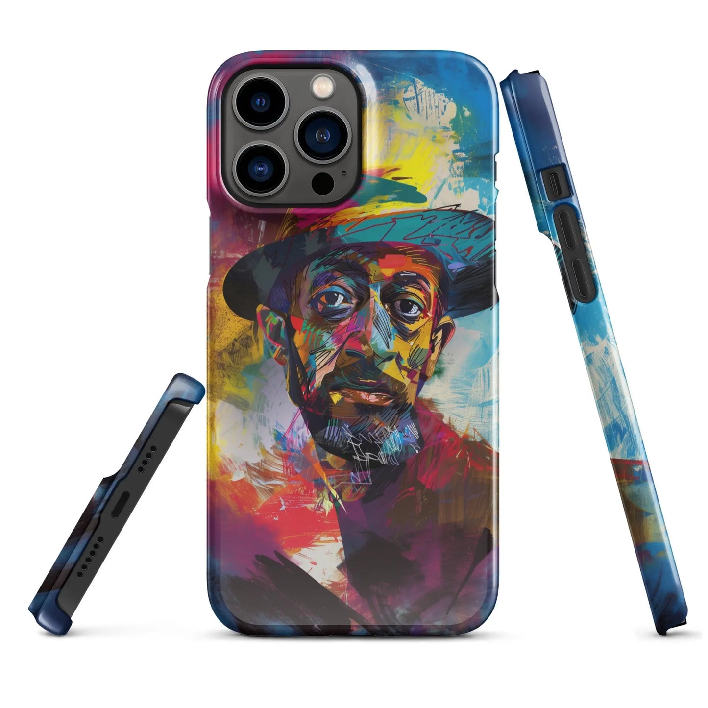 Art phone case for iPhone Man in the Hat - Unniit.com