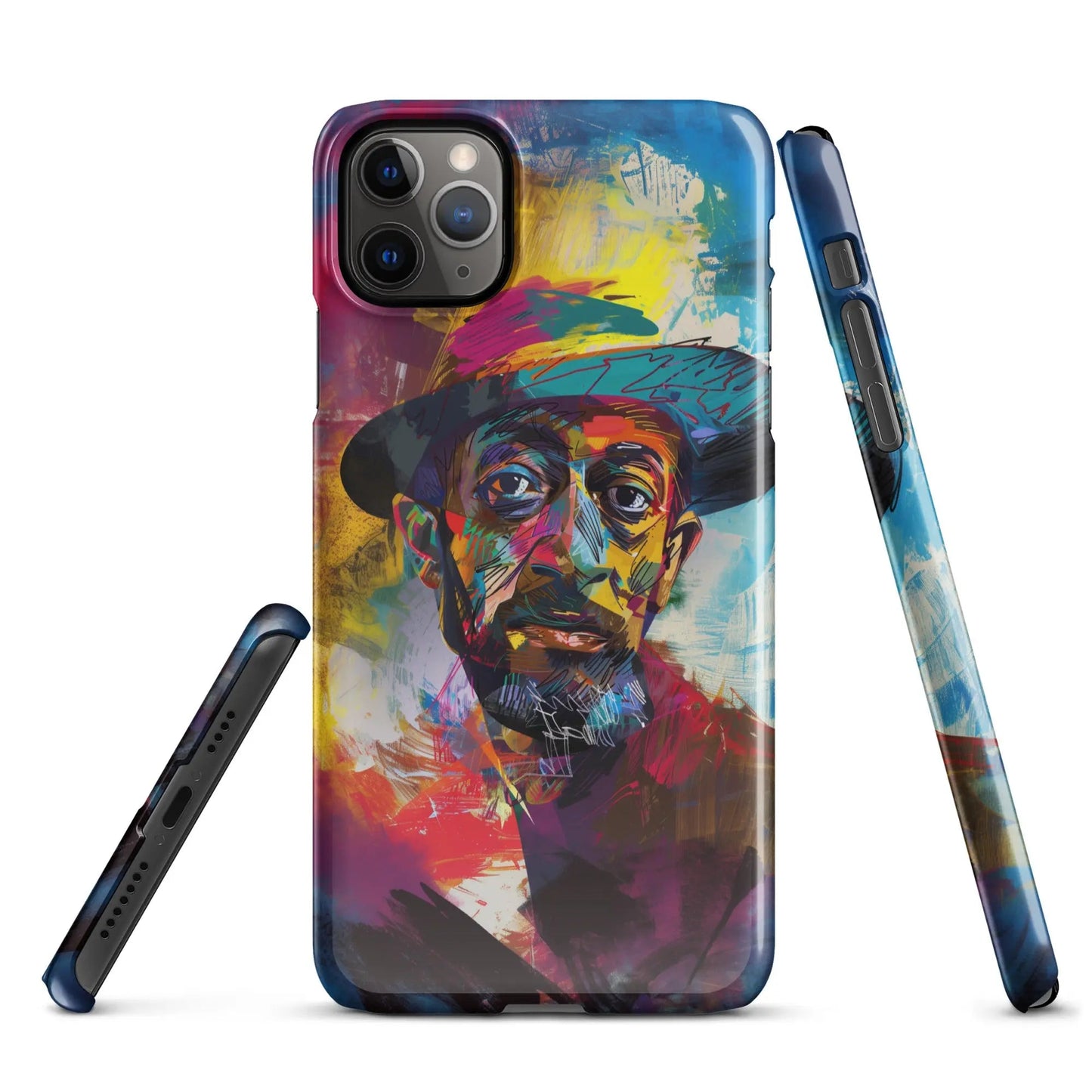 Art phone case for iPhone Man in the Hat - Unniit.com