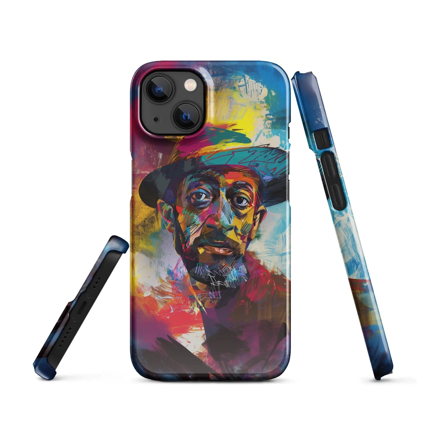 Art phone case for iPhone Man in the Hat - Unniit.com