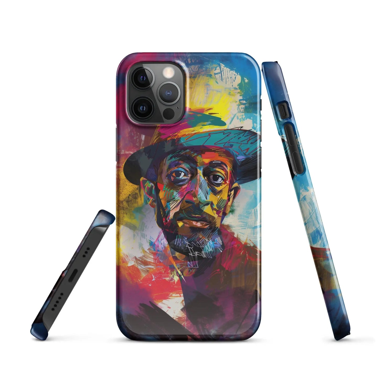 Art phone case for iPhone Man in the Hat - Unniit.com