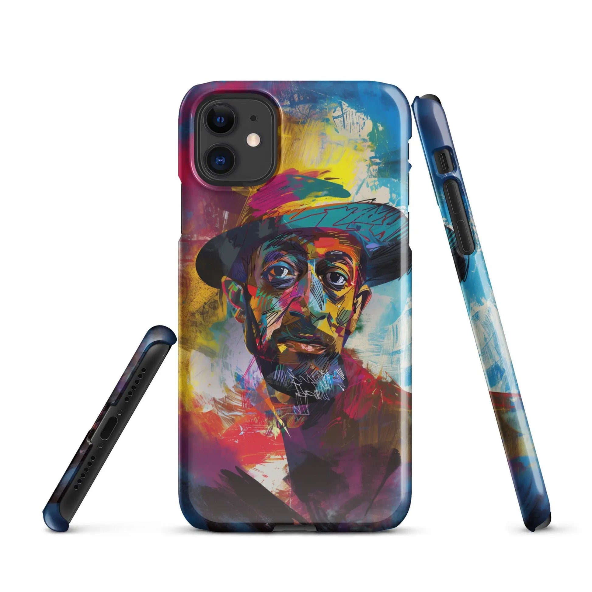 Art phone case for iPhone Man in the Hat - Unniit.com