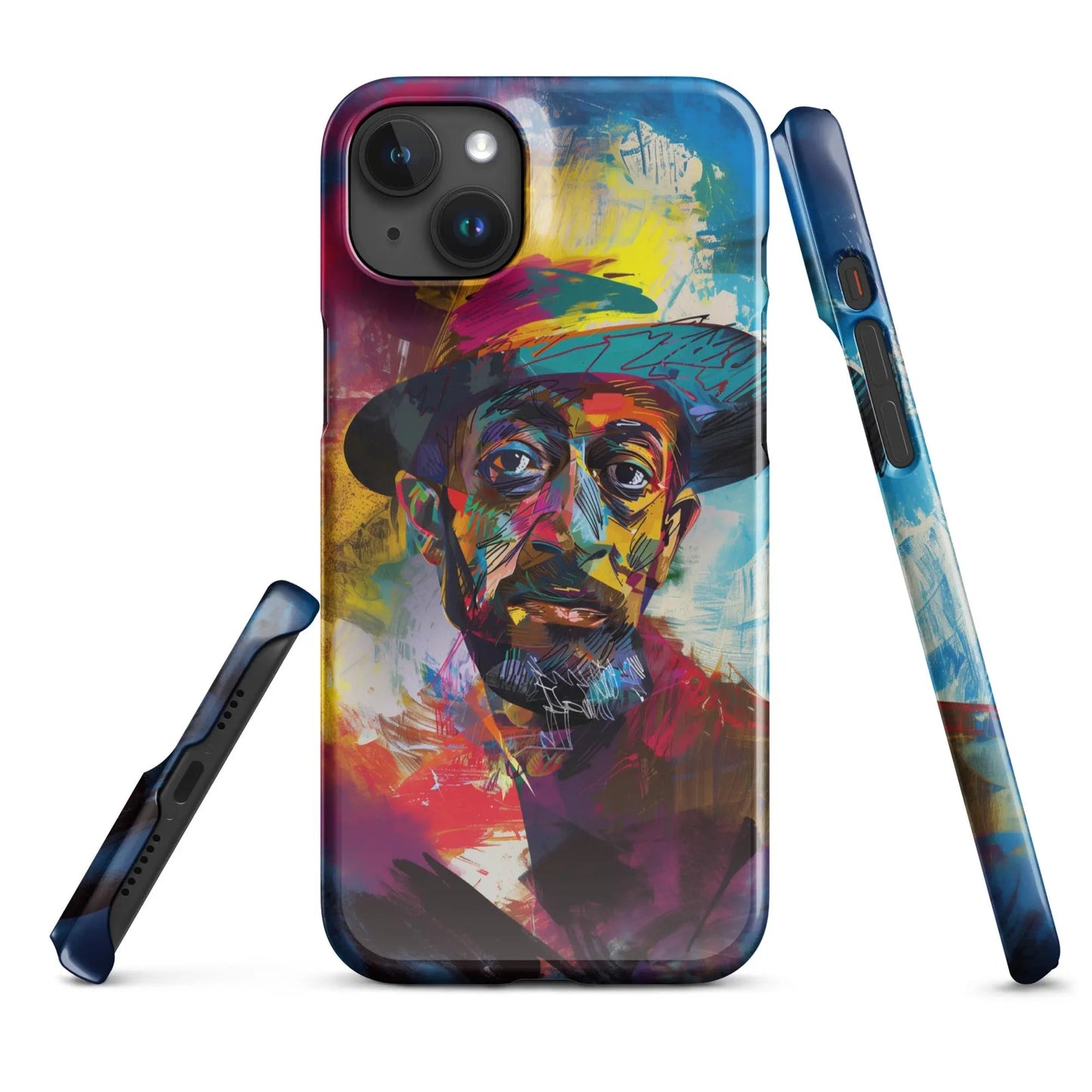 Art phone case for iPhone Man in the Hat - Unniit.com