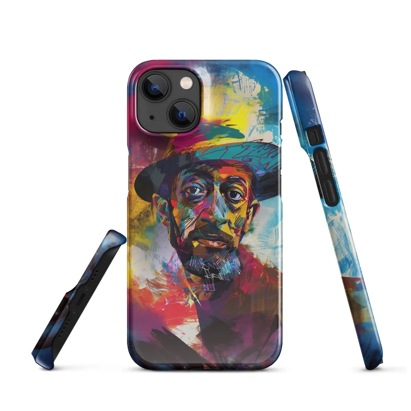 Art phone case for iPhone Man in the Hat - Unniit.com