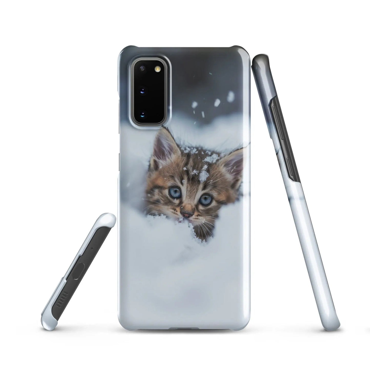 Coque de téléphone Samsung Chaton dans la neige - Unniit.com