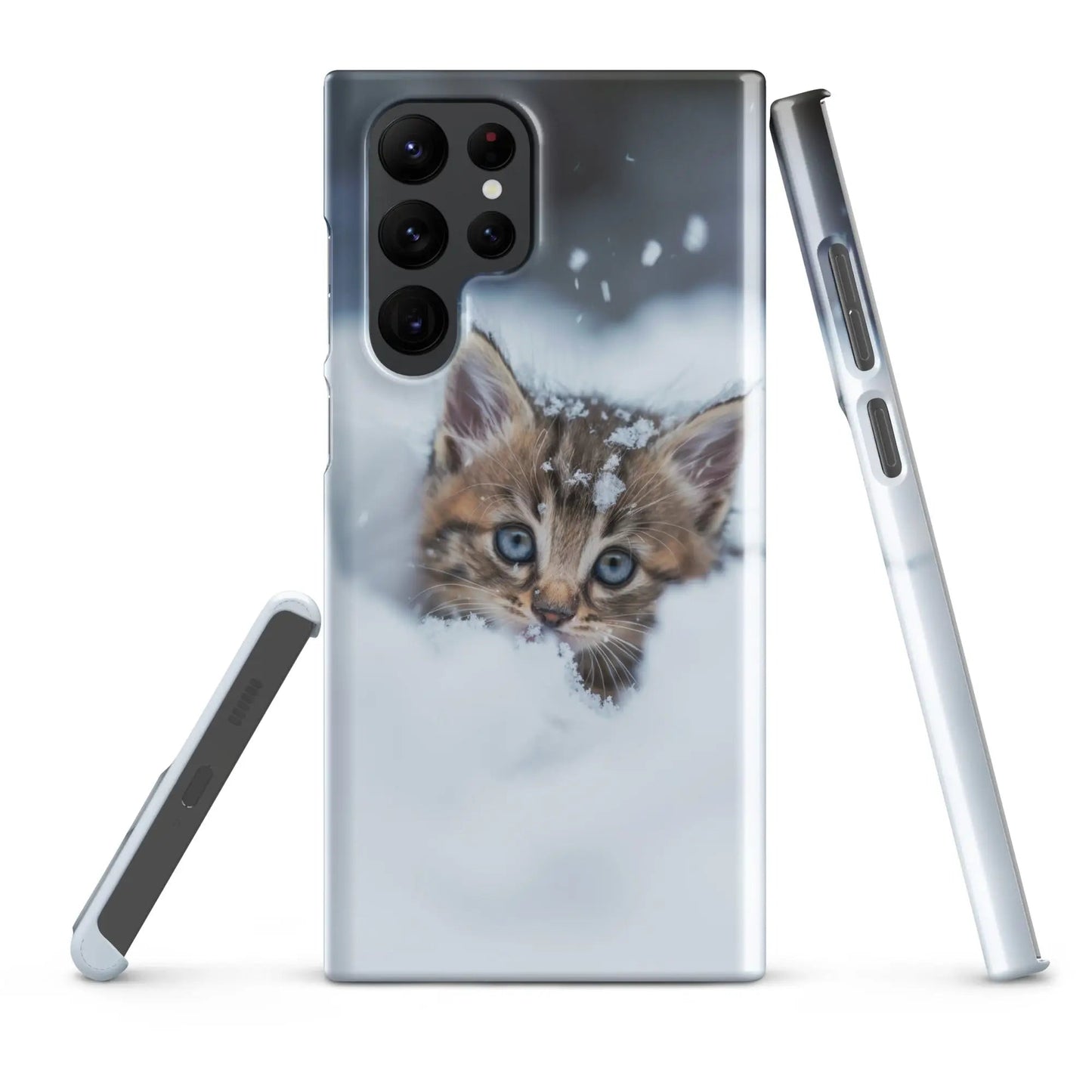 Coque de téléphone Samsung Chaton dans la neige - Unniit.com