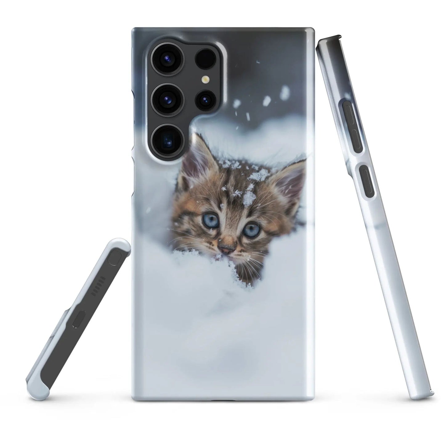 Coque de téléphone Samsung Chaton dans la neige - Unniit.com