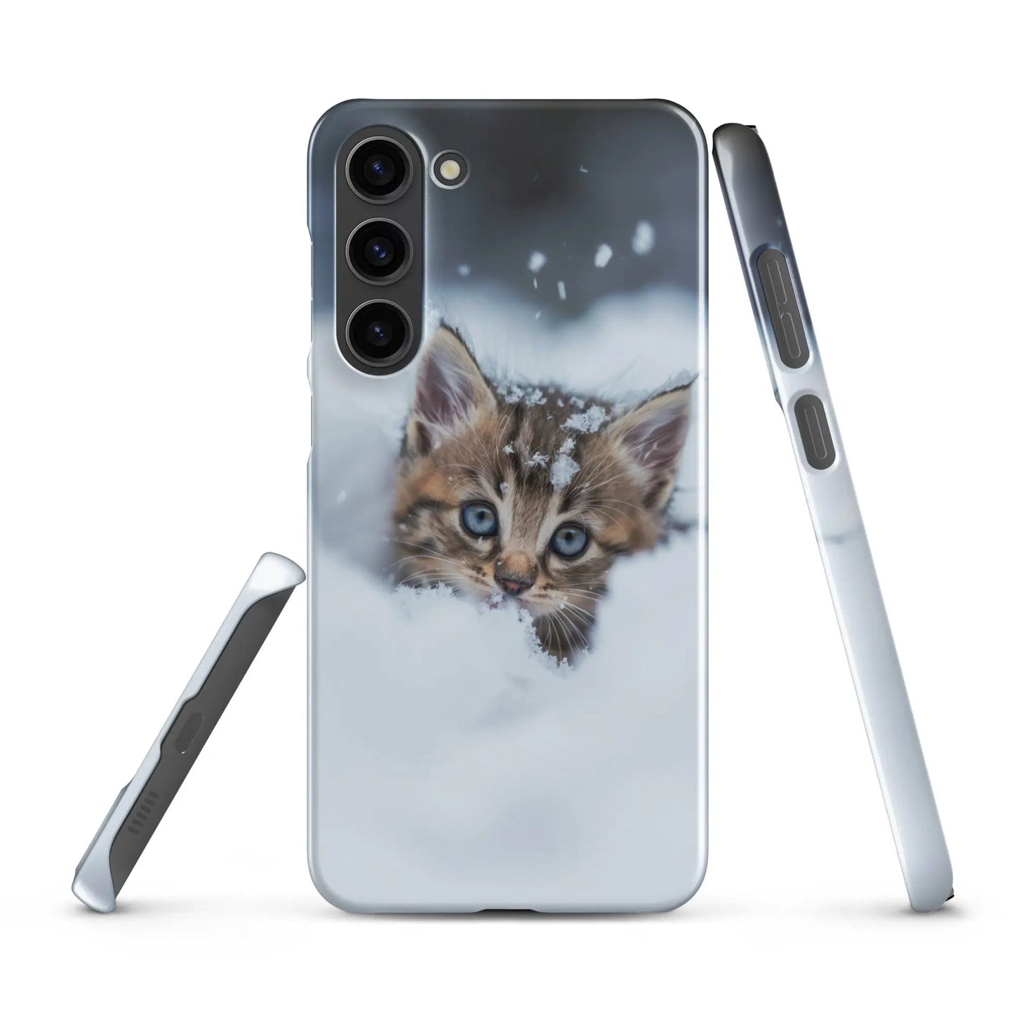 Coque de téléphone Samsung Chaton dans la neige - Unniit.com