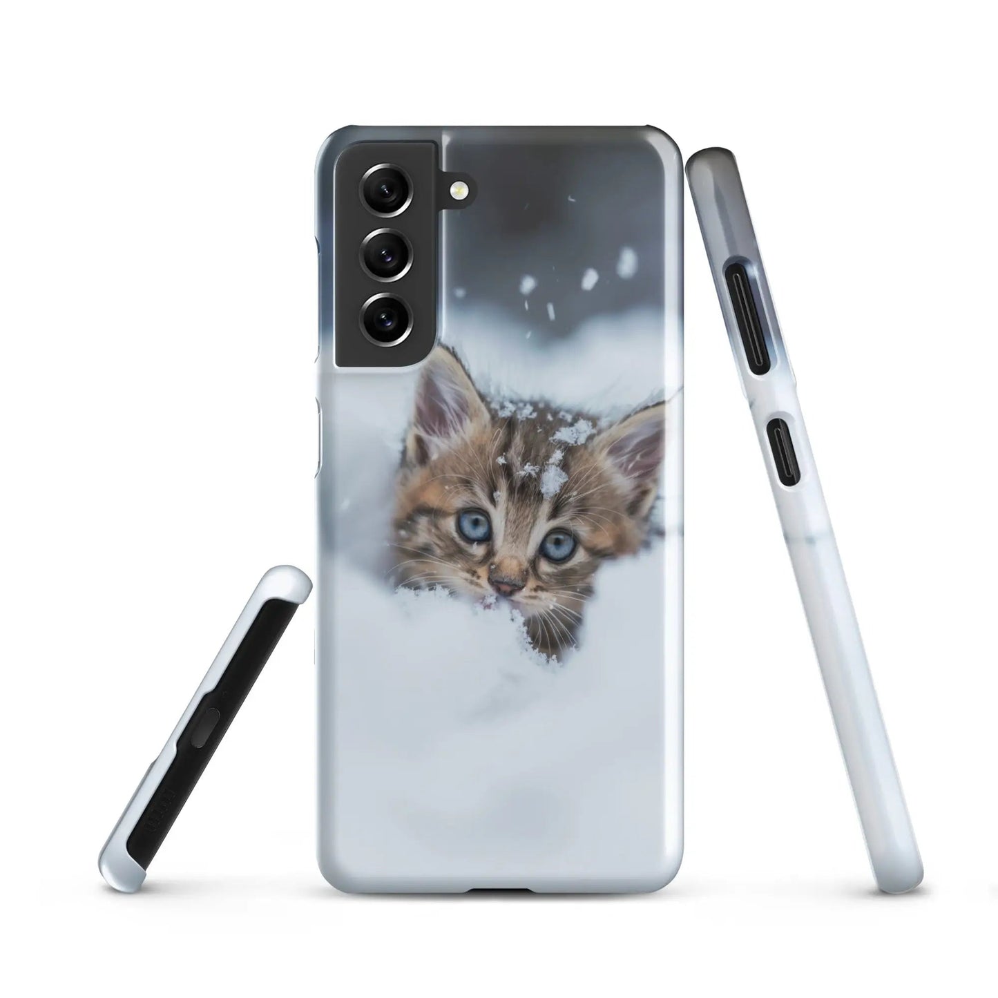 Coque de téléphone Samsung Chaton dans la neige - Unniit.com