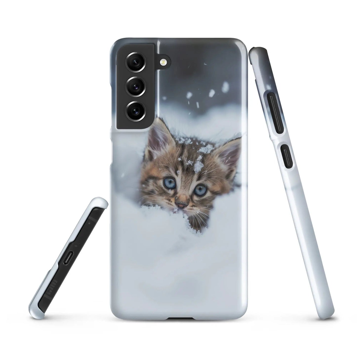 Coque de téléphone Samsung Chaton dans la neige - Unniit.com