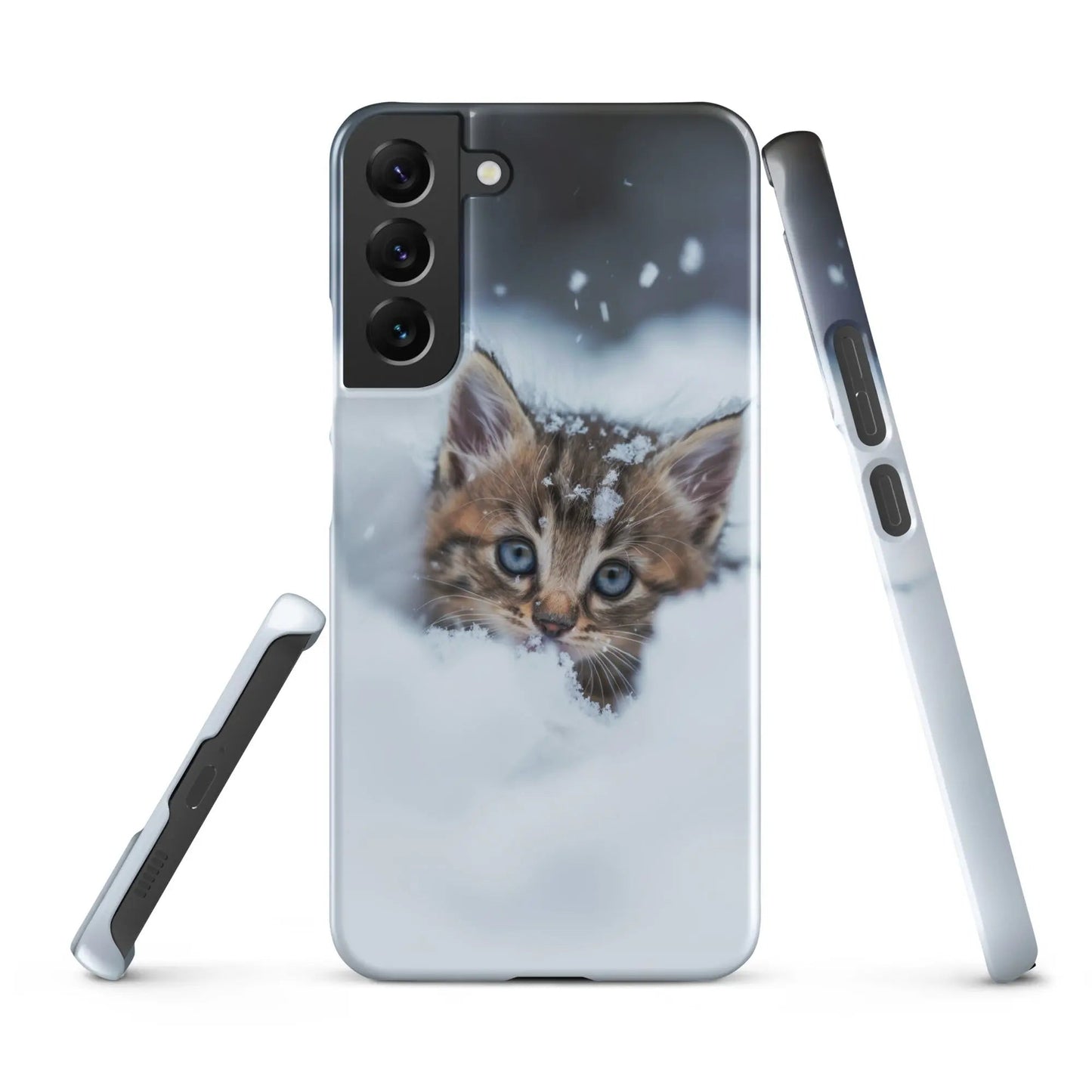 Coque de téléphone Samsung Chaton dans la neige - Unniit.com