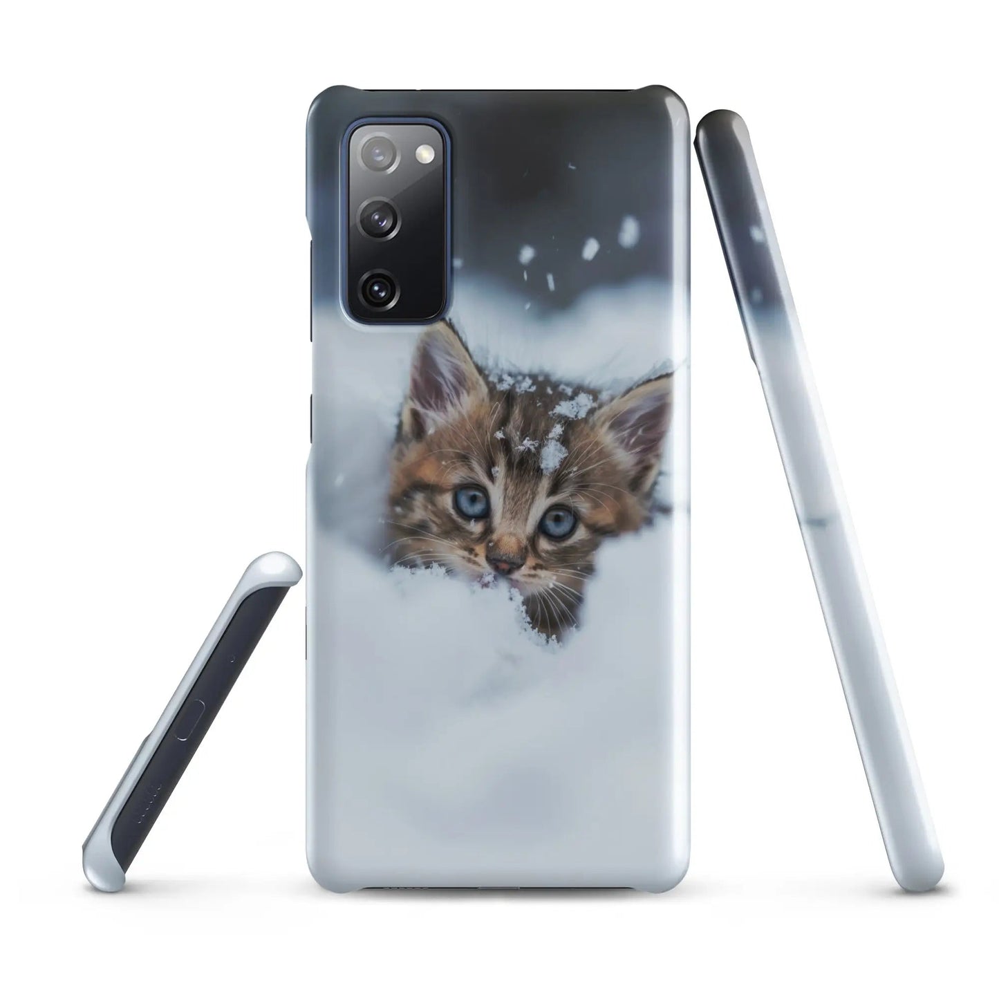 Coque de téléphone Samsung Chaton dans la neige - Unniit.com