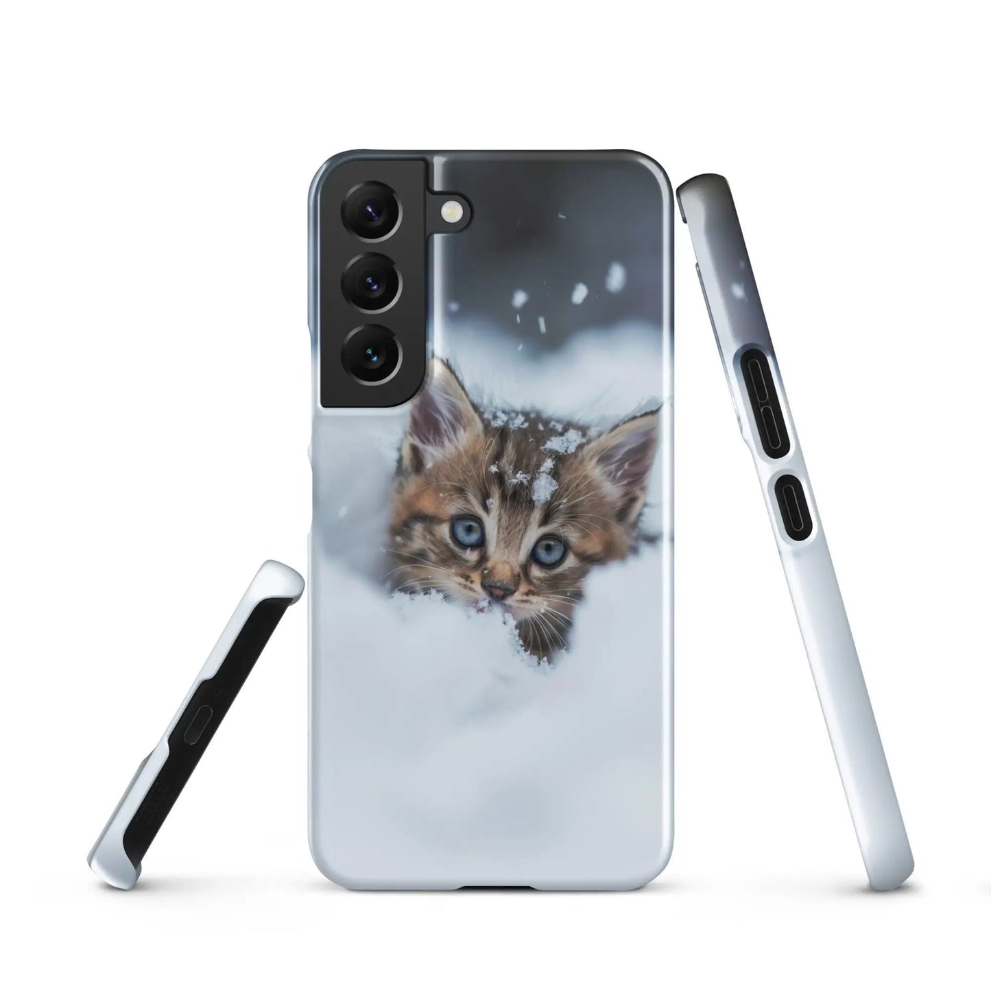 Coque de téléphone Samsung Chaton dans la neige - Unniit.com