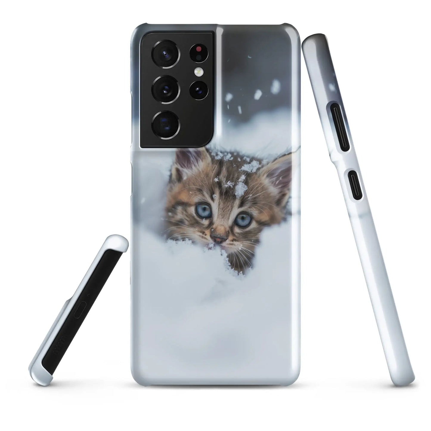 Coque de téléphone Samsung Chaton dans la neige - Unniit.com