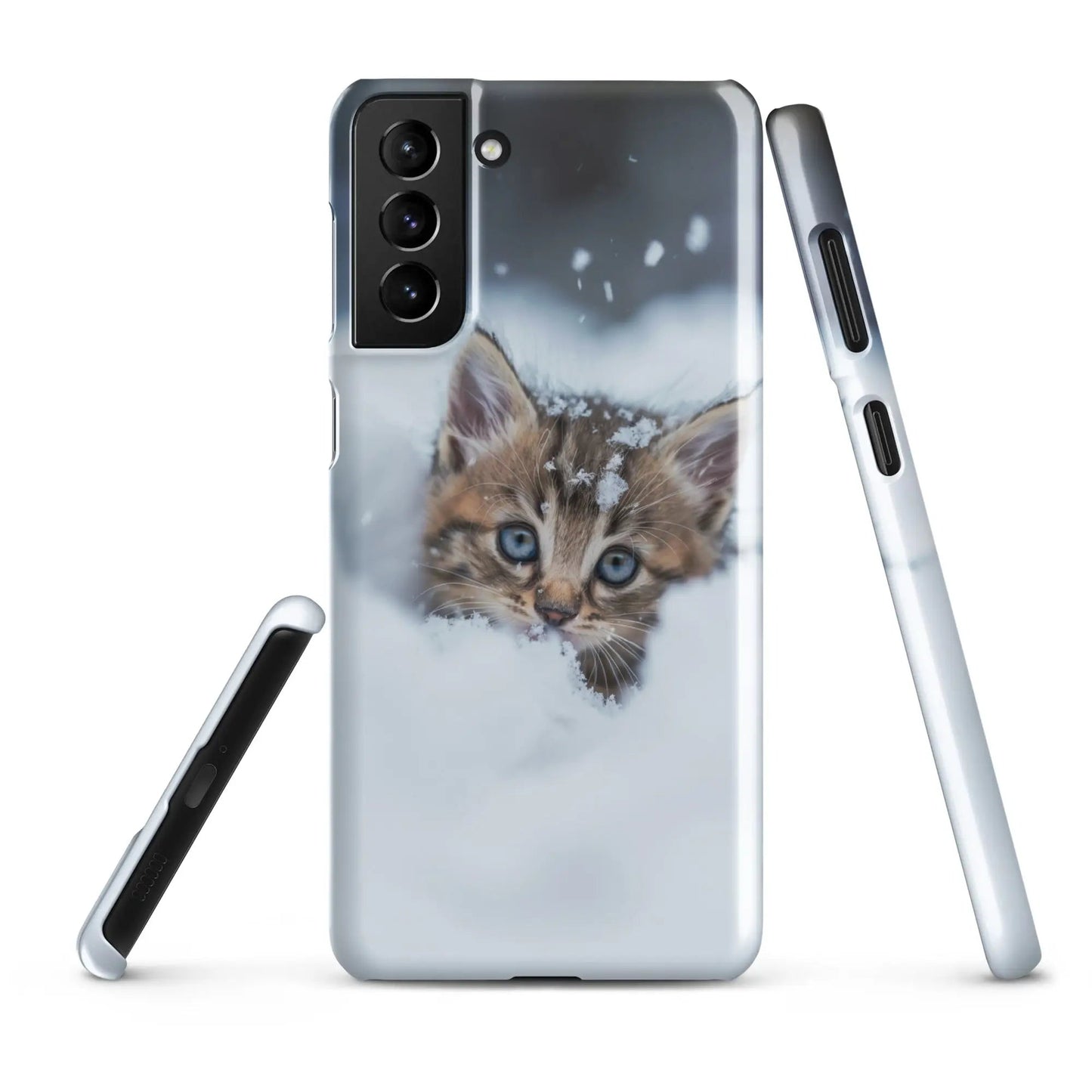 Coque de téléphone Samsung Chaton dans la neige - Unniit.com