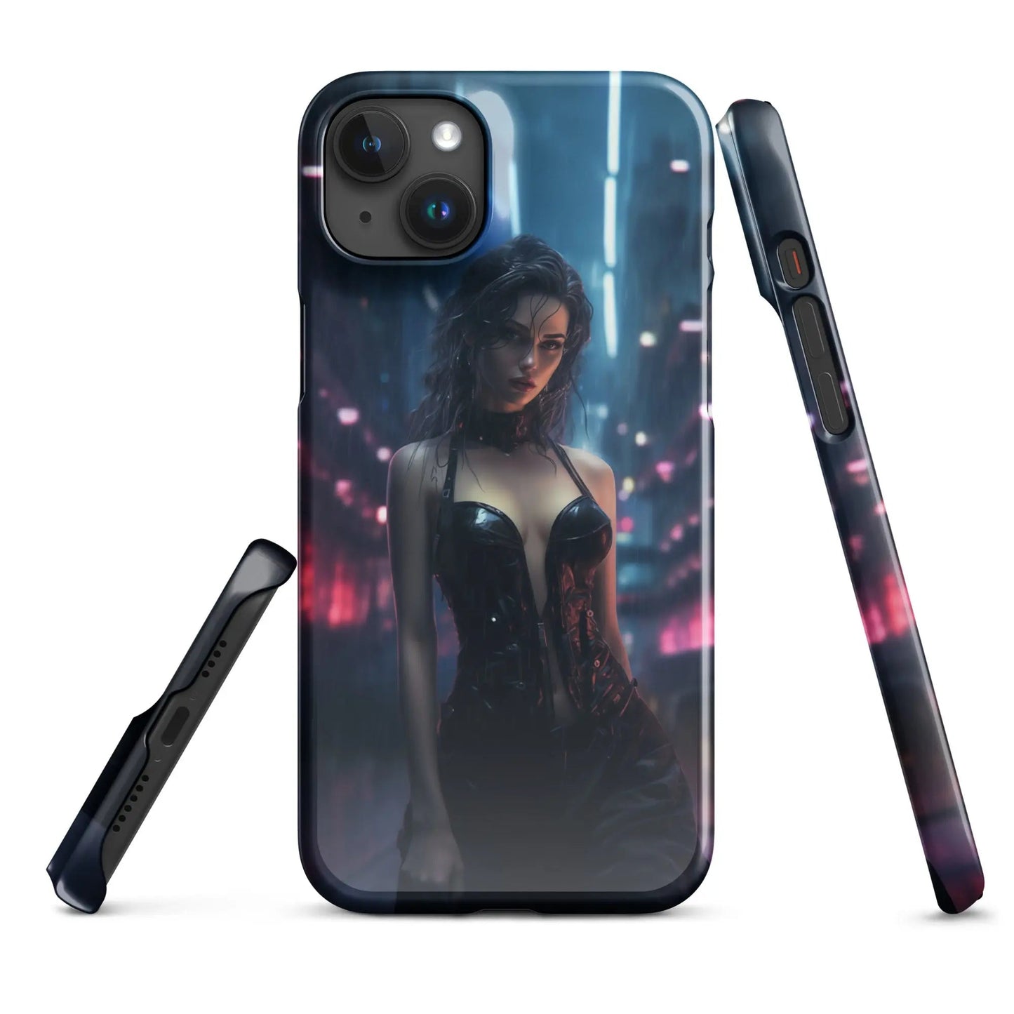 Cyberpunk iPhone phone case Black Widow - Unniit.com