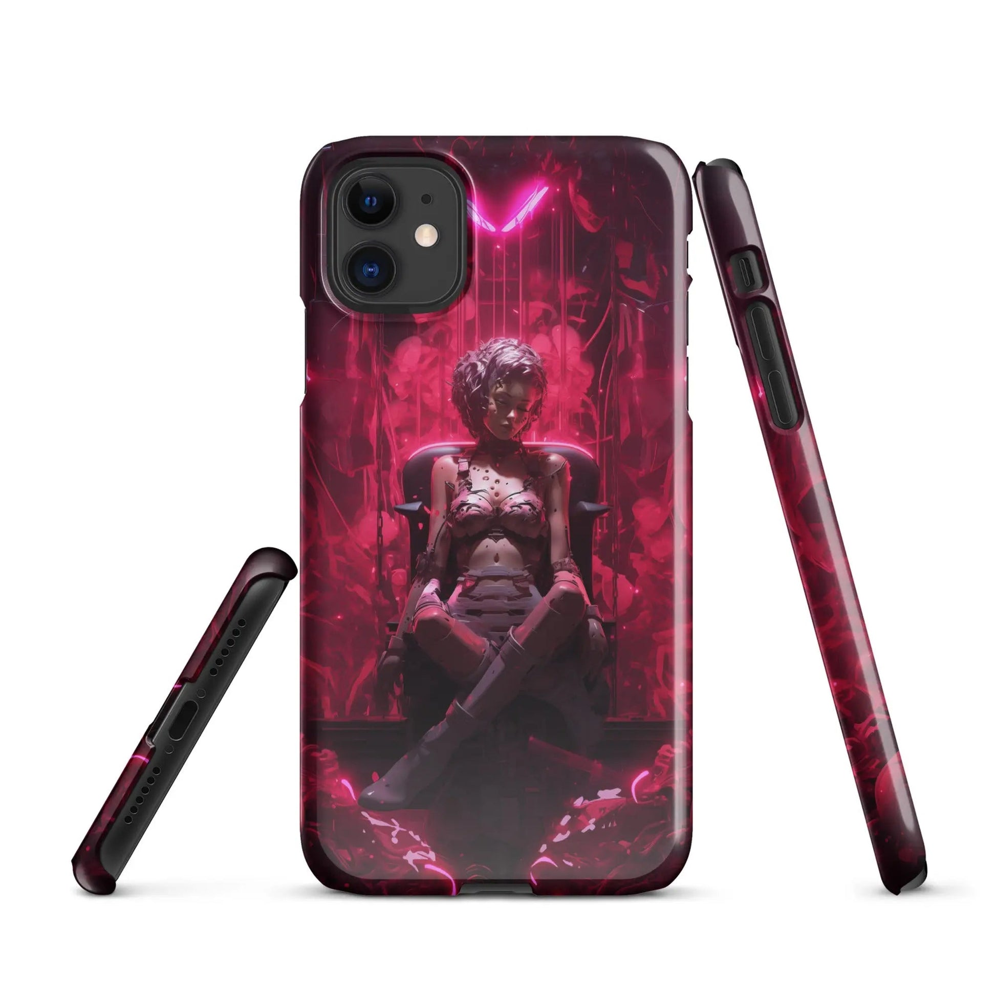 Cyberpunk phone case for iPhone Cyborg doll - Unniit.com