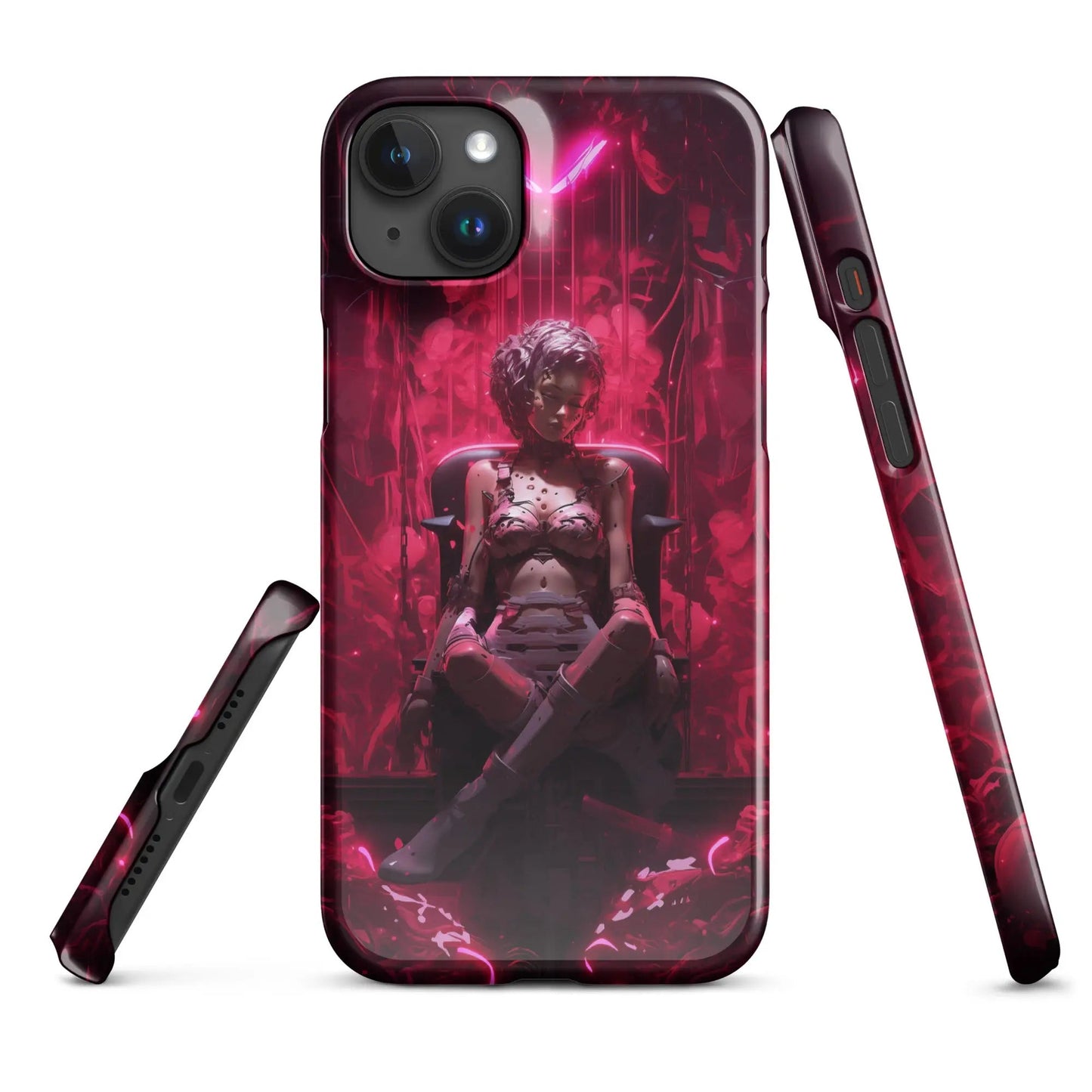 Cyberpunk phone case for iPhone Cyborg doll - Unniit.com