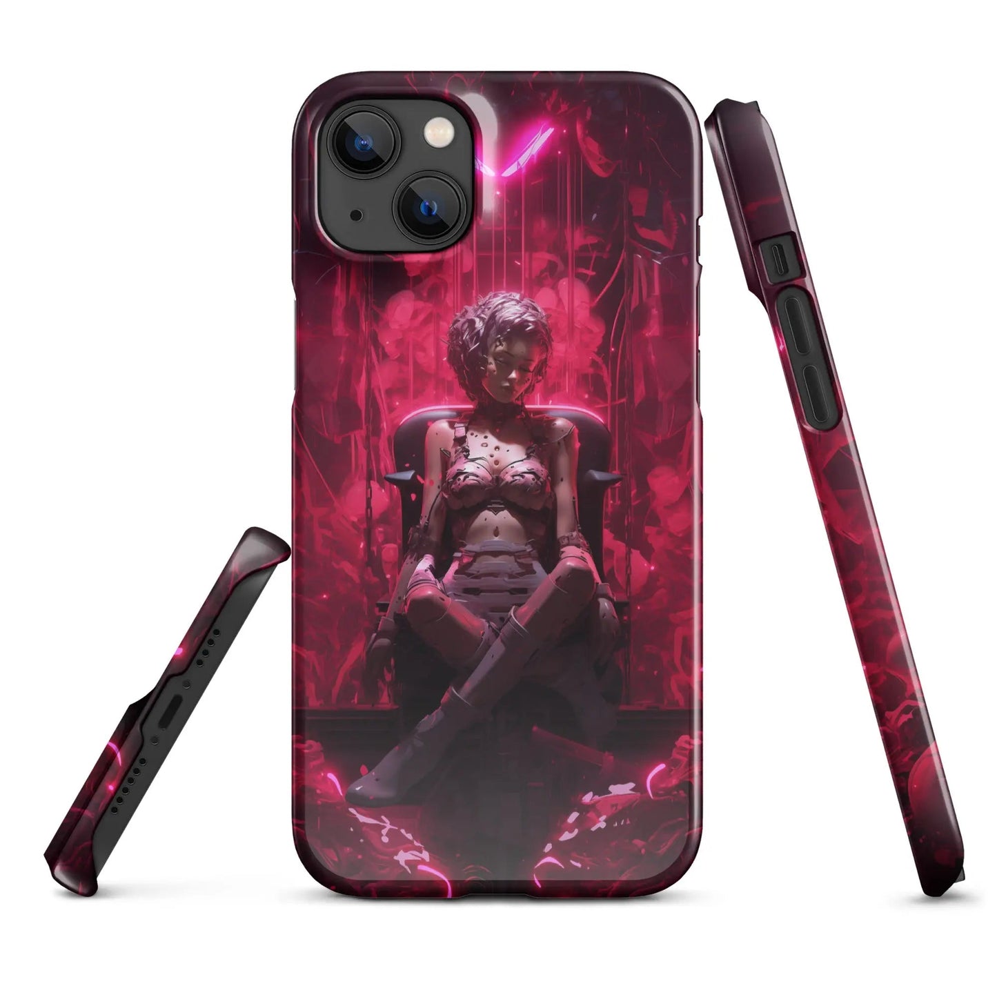 Cyberpunk phone case for iPhone Cyborg doll - Unniit.com