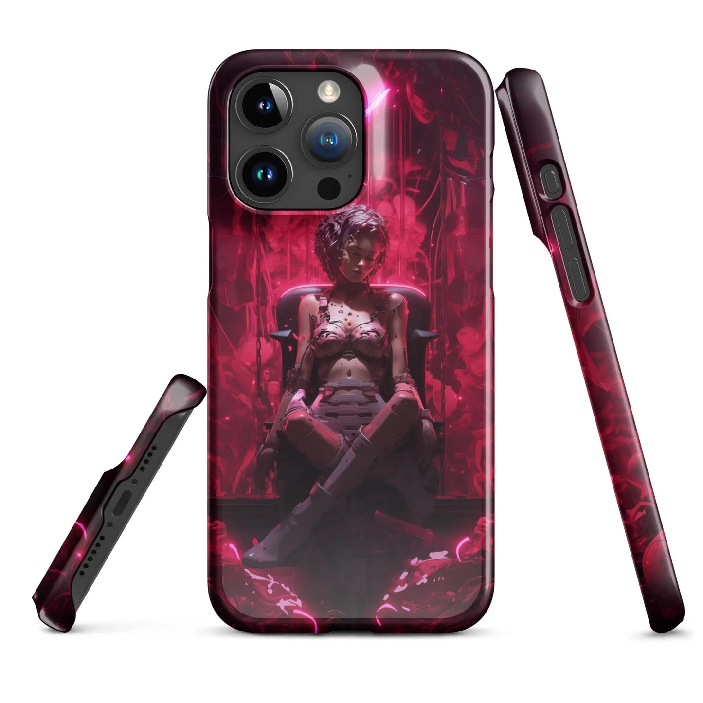 Cyberpunk phone case for iPhone Cyborg doll - Unniit.com