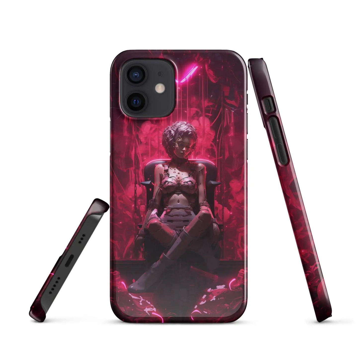 Cyberpunk phone case for iPhone Cyborg doll - Unniit.com