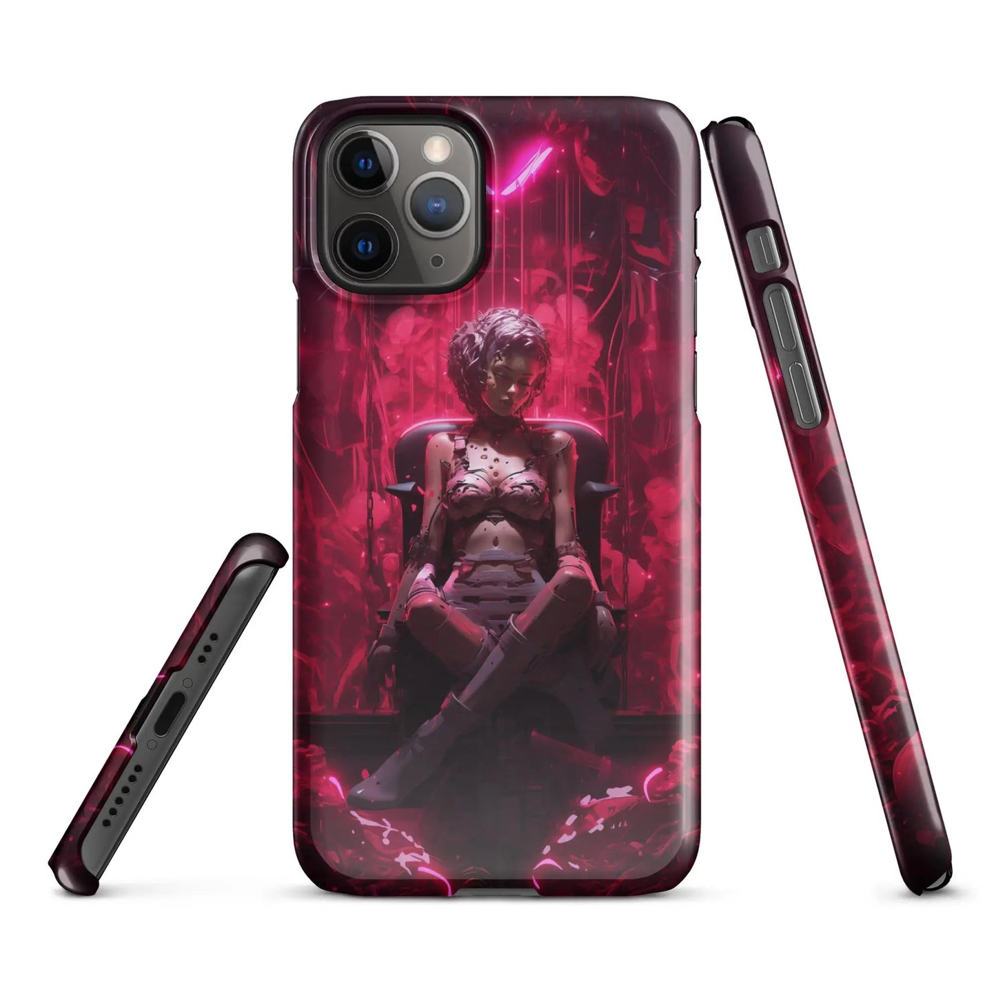 Cyberpunk phone case for iPhone Cyborg doll - Unniit.com