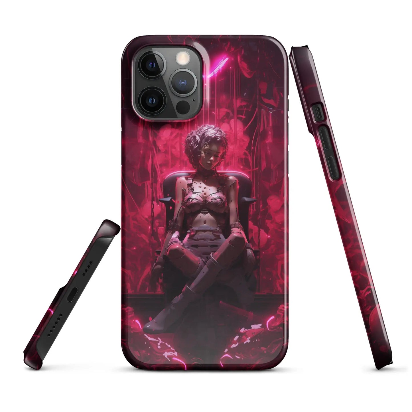 Cyberpunk phone case for iPhone Cyborg doll - Unniit.com