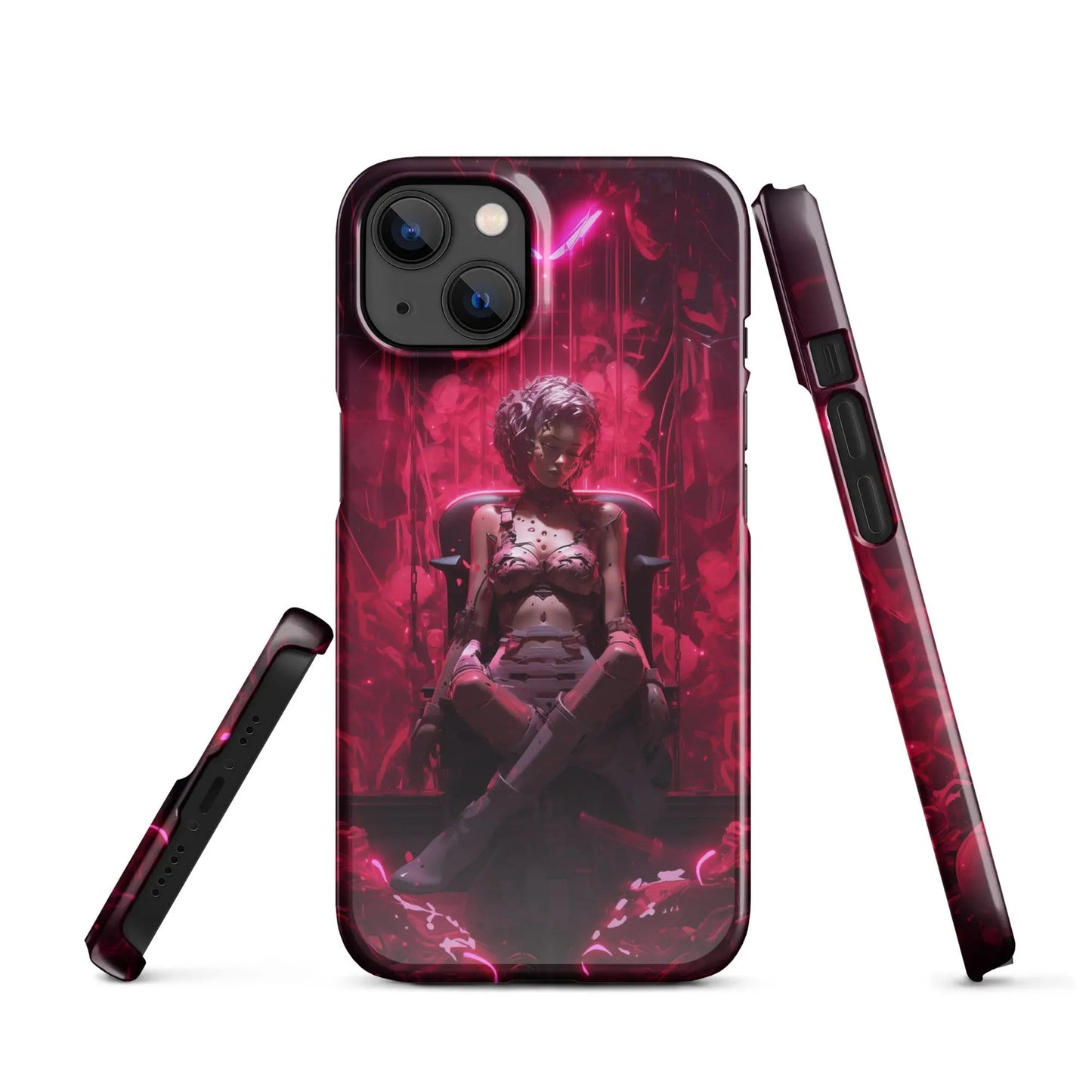 Cyberpunk phone case for iPhone Cyborg doll - Unniit.com