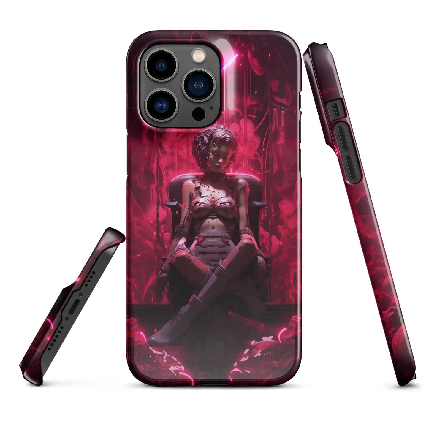 Cyberpunk phone case for iPhone Cyborg doll - Unniit.com