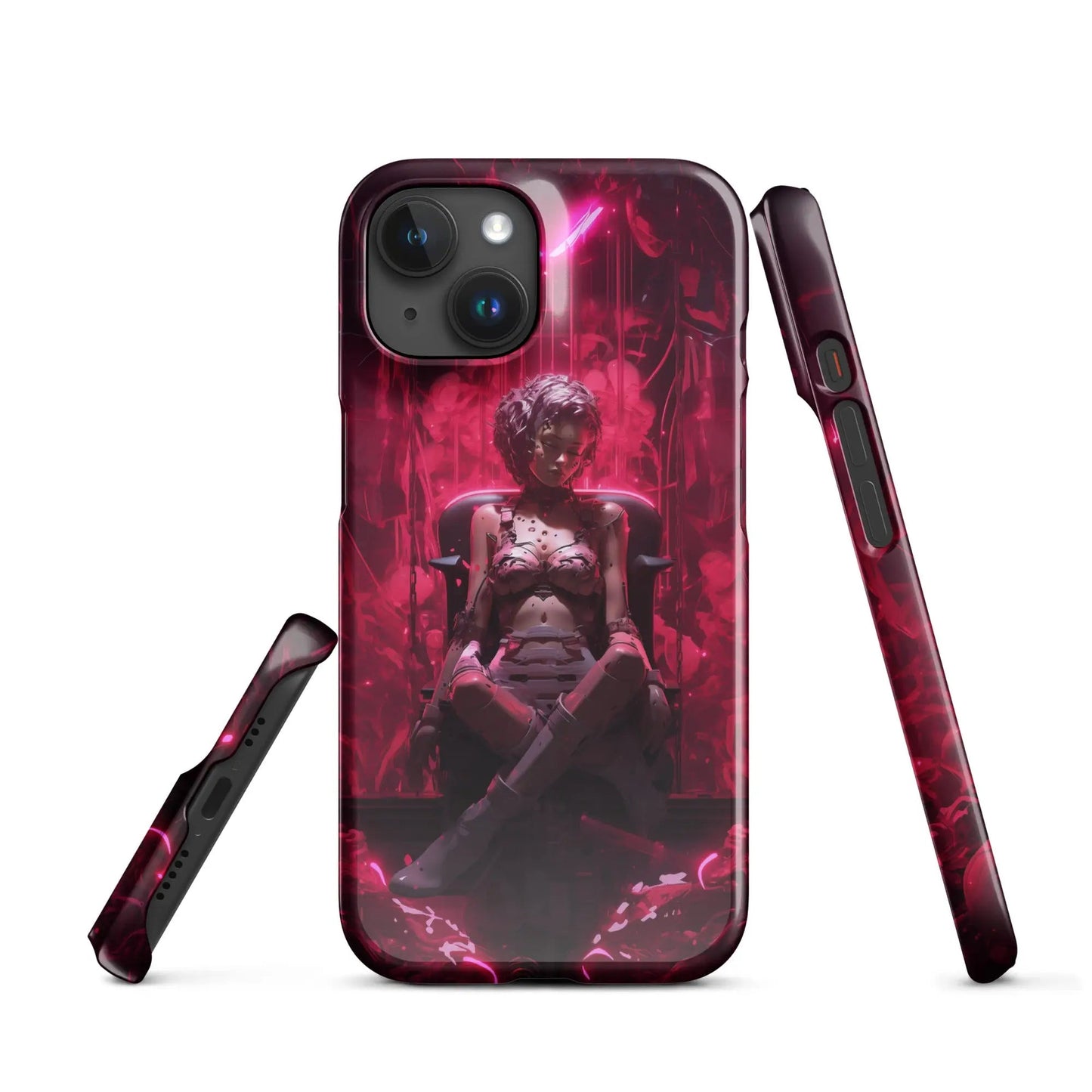 Cyberpunk phone case for iPhone Cyborg doll - Unniit.com