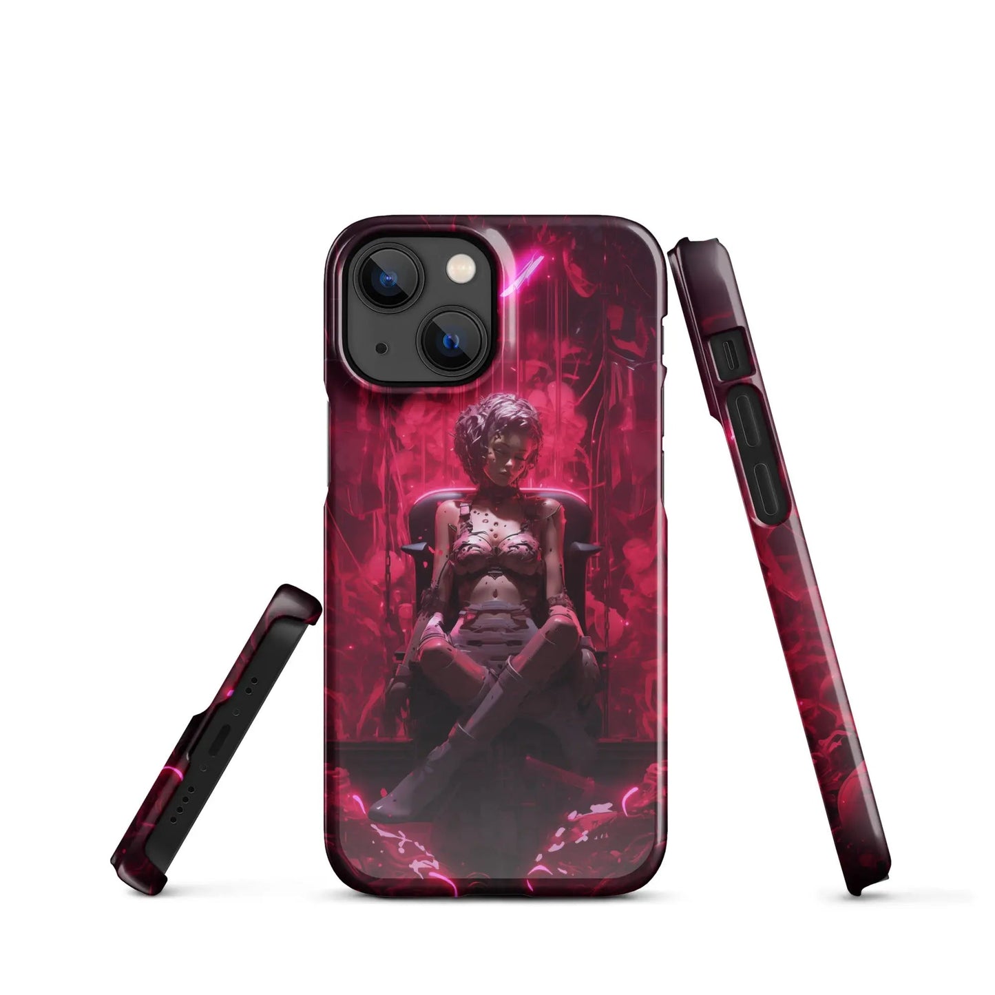 Cyberpunk phone case for iPhone Cyborg doll - Unniit.com