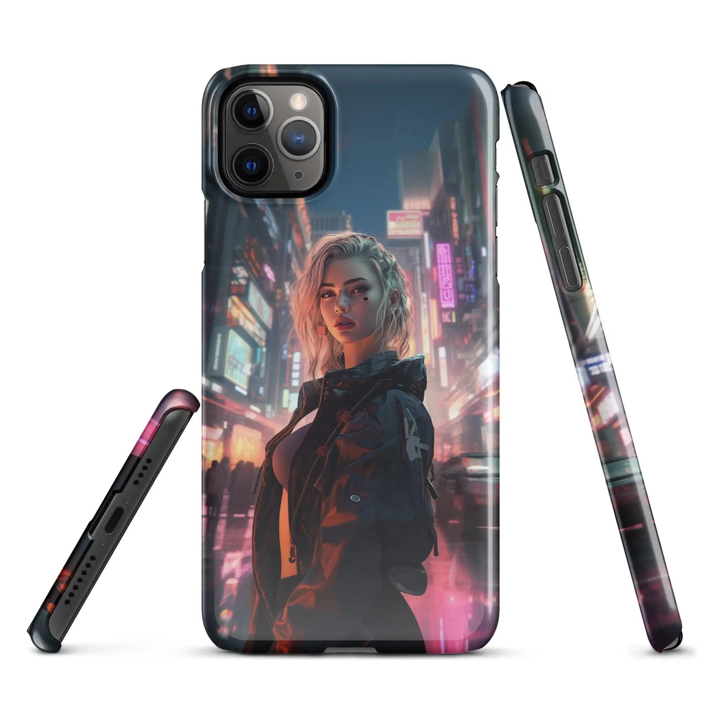 Cyberpunk phone case for iPhone Dystopian muse - Unniit.com