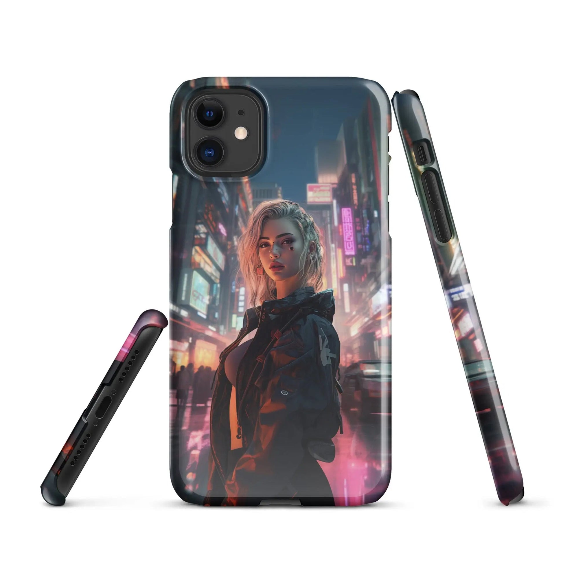 Cyberpunk phone case for iPhone Dystopian muse - Unniit.com