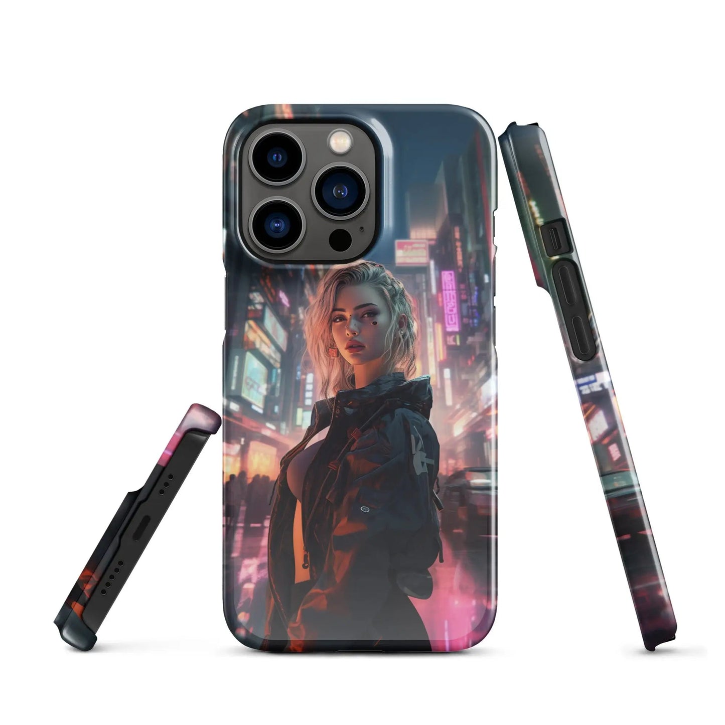 Cyberpunk phone case for iPhone Dystopian muse - Unniit.com