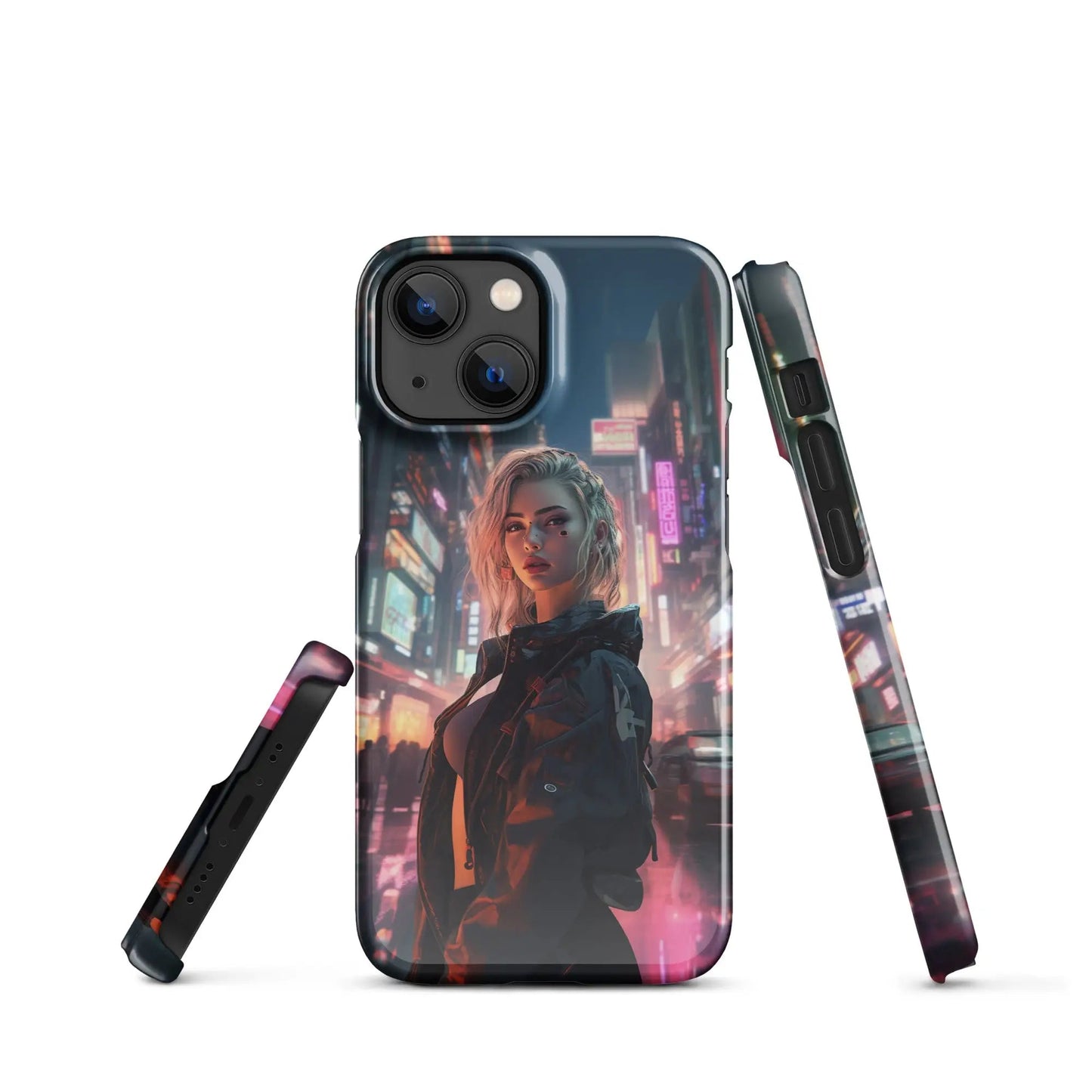 Cyberpunk phone case for iPhone Dystopian muse - Unniit.com