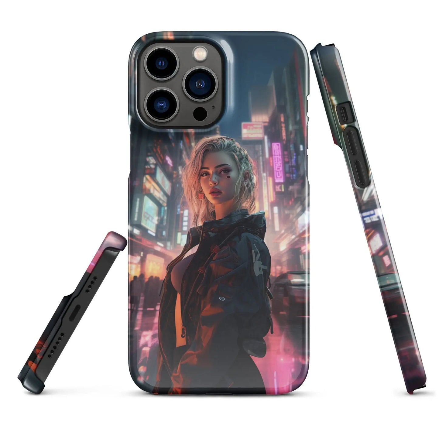 Cyberpunk phone case for iPhone Dystopian muse - Unniit.com