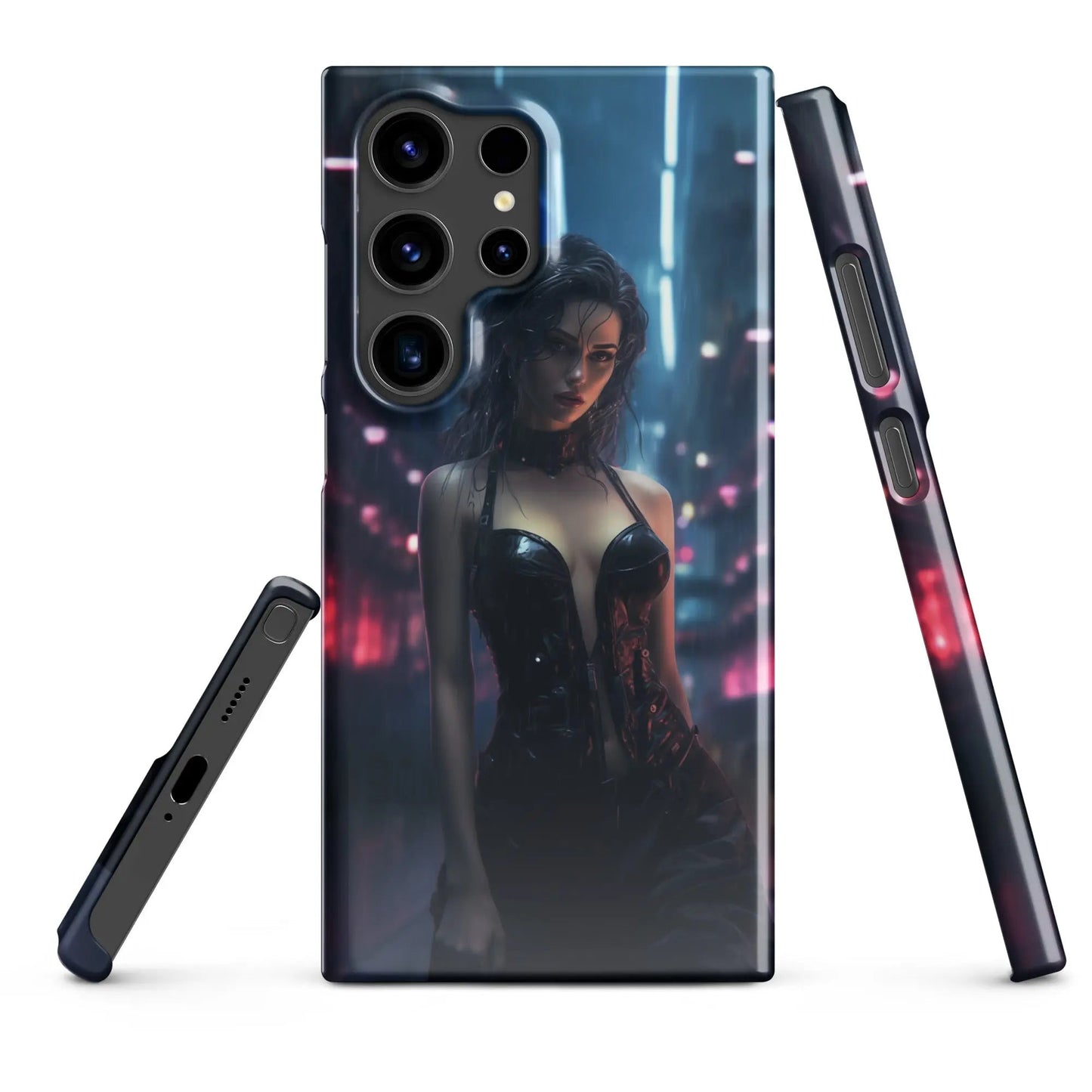 Cyberpunk Samsung Phone Case - Black Widow - Unniit.com