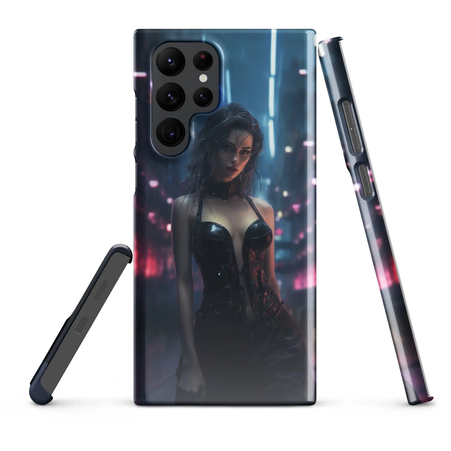 Cyberpunk Samsung Phone Case - Black Widow - Unniit.com