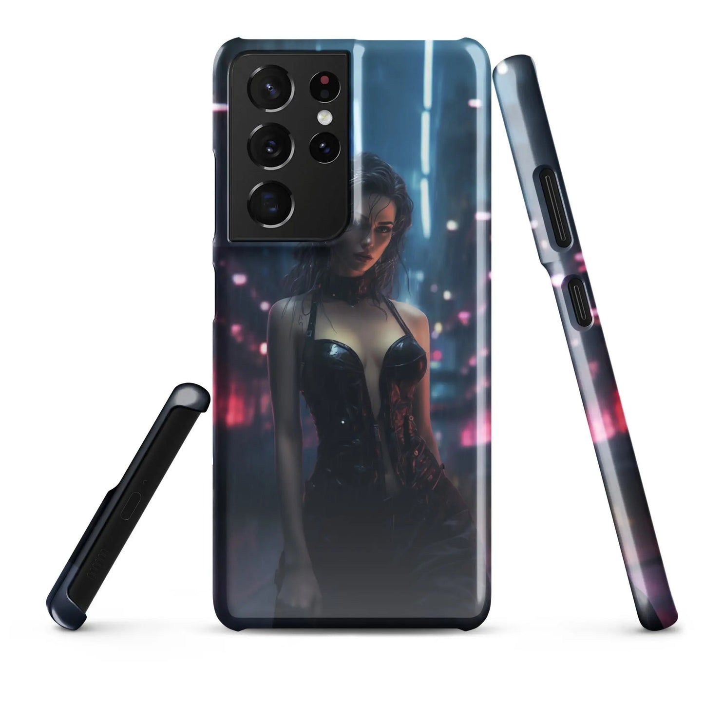 Cyberpunk Samsung Phone Case - Black Widow - Unniit.com