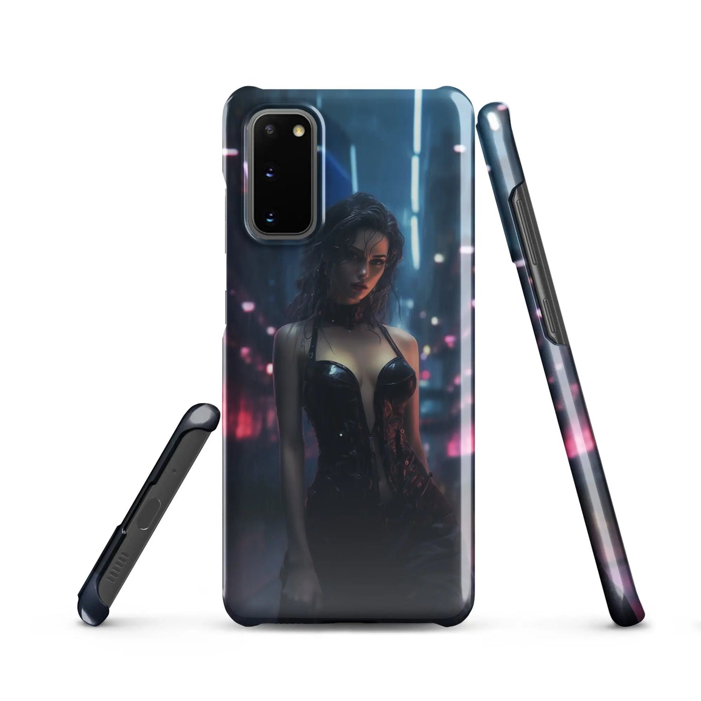 Cyberpunk Samsung Phone Case - Black Widow - Unniit.com