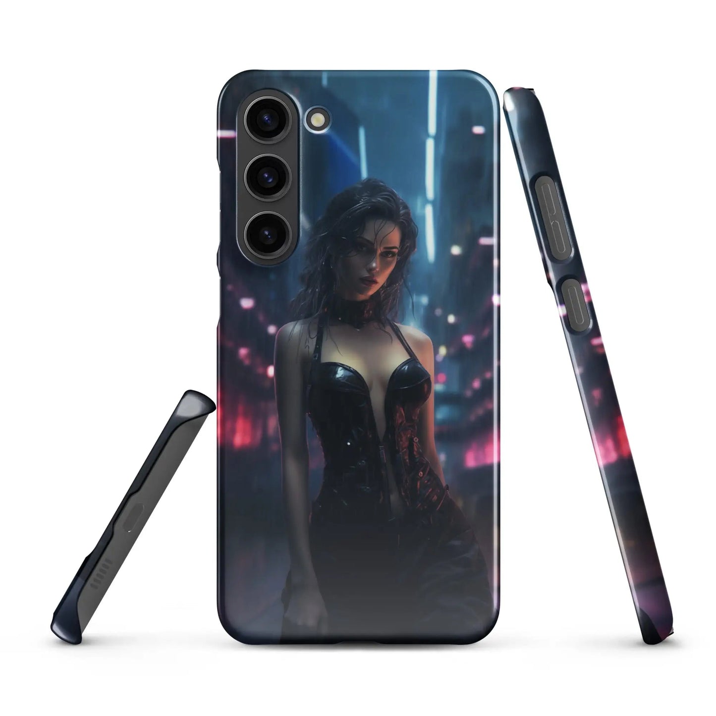 Cyberpunk Samsung Phone Case - Black Widow - Unniit.com