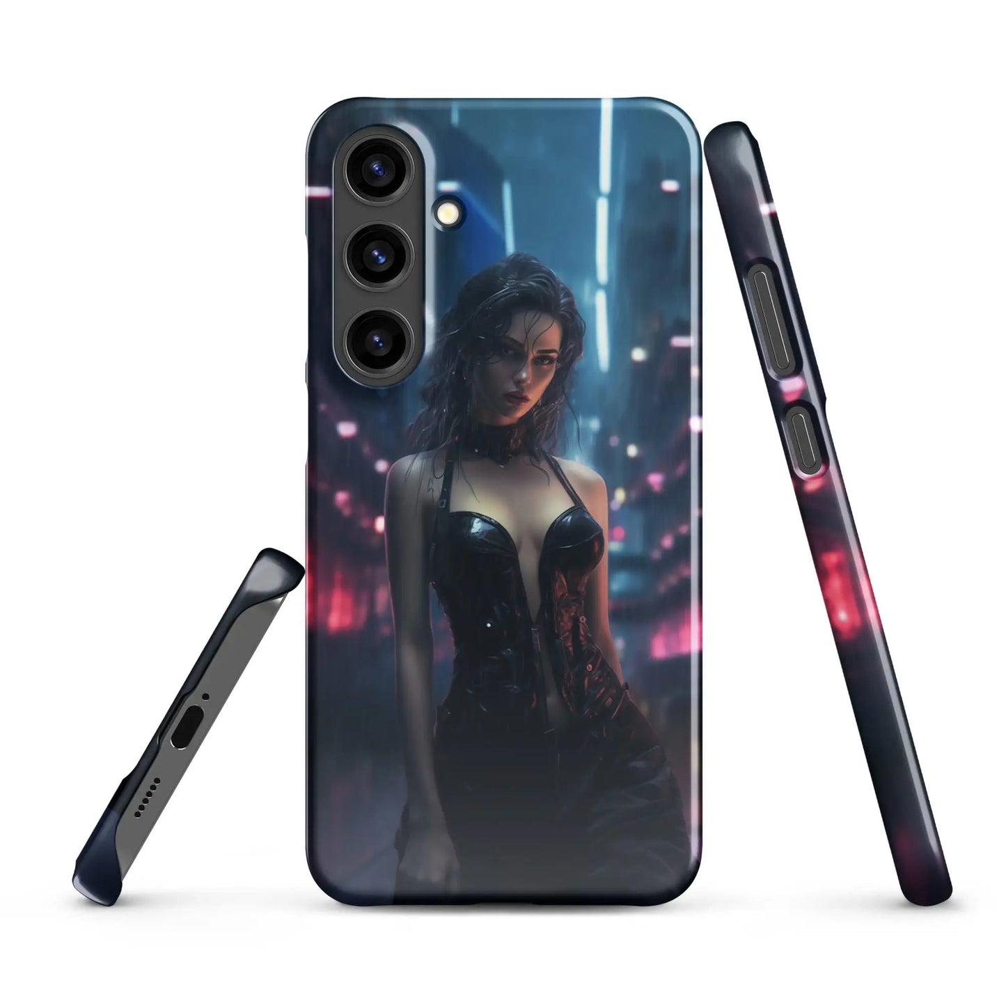 Cyberpunk Samsung Phone Case - Black Widow - Unniit.com