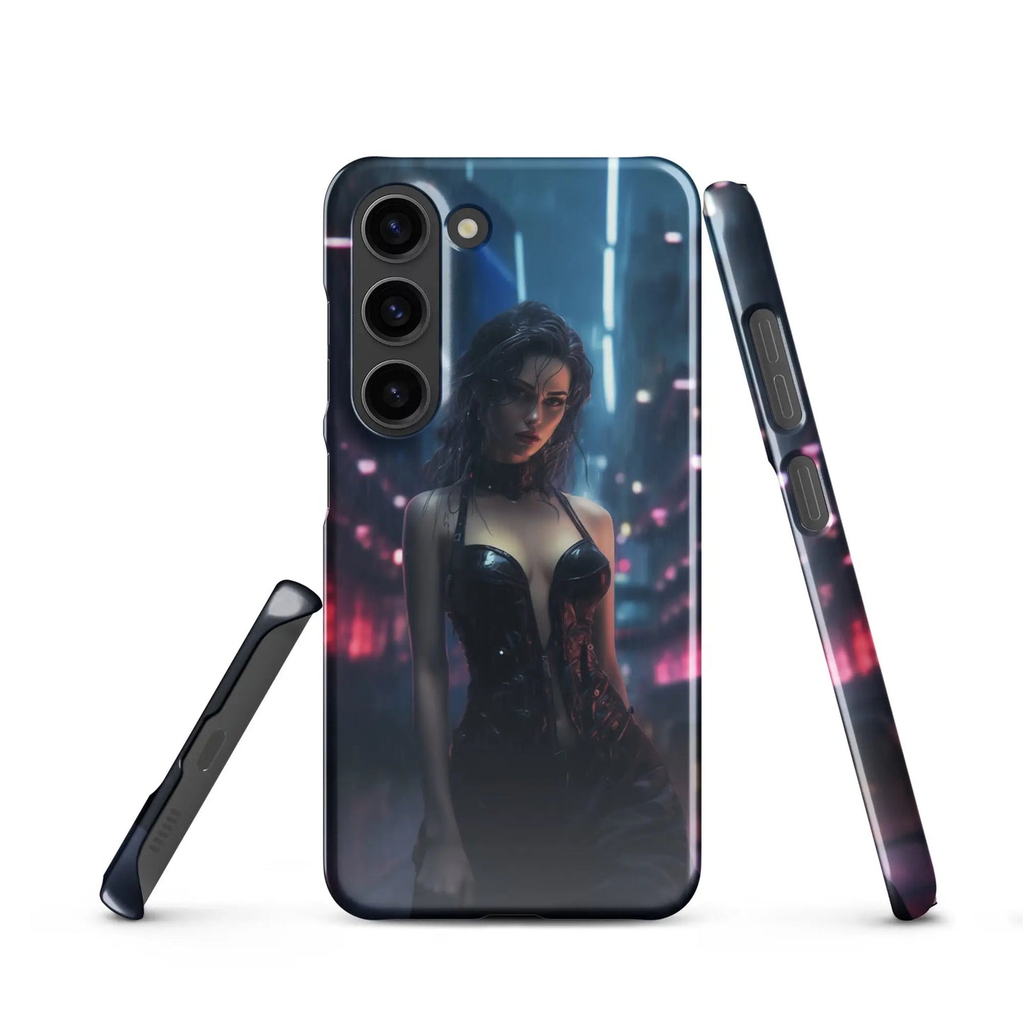 Cyberpunk Samsung Phone Case - Black Widow - Unniit.com